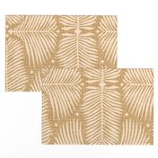 Palm leaf geometry / Large scale / Latte + creme de la creme