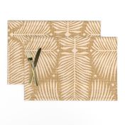 Palm leaf geometry / Large scale / Latte + creme de la creme