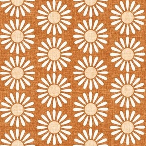 Retro Daisy Golden Ivory beige MEDIUM SCALE