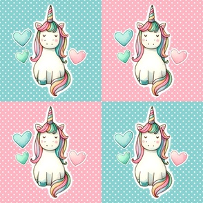 Unicorn Party 12x12 Patchwork Panels for Cut Out Wallpaper Decals Peel and Stick or Fabric Projects