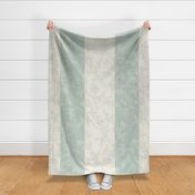 Cherry Blossom Heritage off-white  and Mint / Palladian Blue -  large scale
