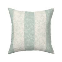 Cherry Blossom Heritage off-white  and Mint / Palladian Blue -  small scale