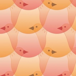 Minimalist Birds autumn 6-inch repeat