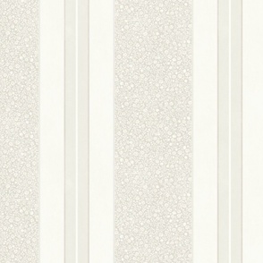 Calming minimalist strips with ditsy florals neutral (M)