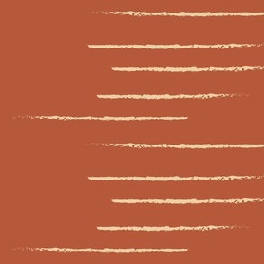 Warm Minimalism Stripe Terracotta Beige