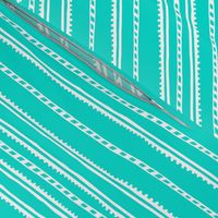 Geometric lines monochrome turquoise