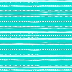Geometric lines monochrome turquoise