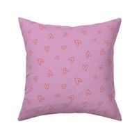 Tosse read hearts on pink (Medium Scale)