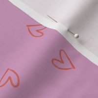 Tosse read hearts on pink (Medium Scale)