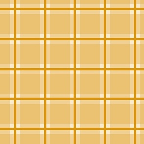Yellow Ochre Tartan Plaid - Classic Traditional Mustard Preppy Scottish Lumberjack 