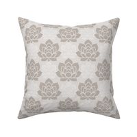 Sophisticated Succulent Harmony - Chic Neutral Toned Botanical Pattern