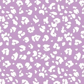 All The Dogs - Messy Leopards Spots and Animals Paws purple