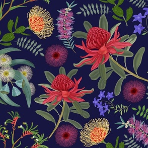 BOTANICAL AUSTRALIA NAVY revised darker