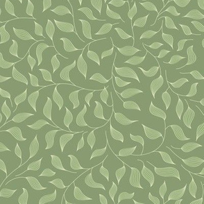 Green striped leaves