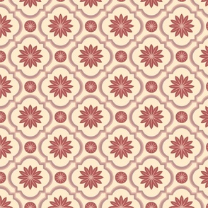 Ogee flower pattern