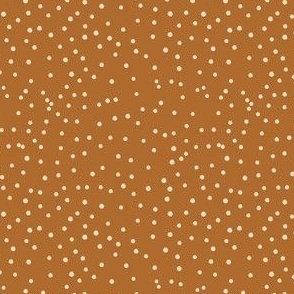 Cream Dots on Brown (4") (ST2023CD)