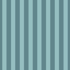 Bold Blue Pinstripe - modern classic duck egg striped wallpaper 
