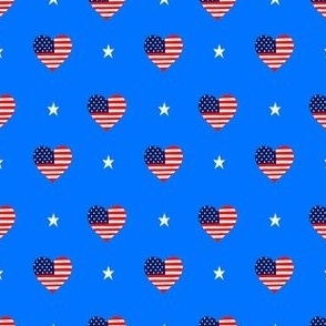 (s) 4th of July USA Flag Hearts Independence Day