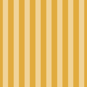 Bold Ochre Pinstripe - modern classic yellow striped wallpaper 