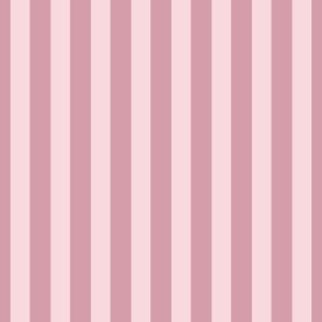 Muted Pink Pinstripe - modern classic pastel dusky blush striped wallpaper 