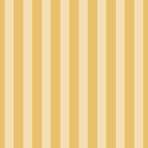Muted Ochre Pinstripe - modern classic yellow striped wallpaper 