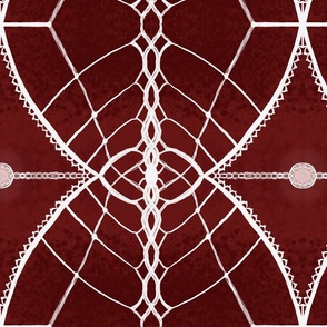 White Lace on Red Burgundy