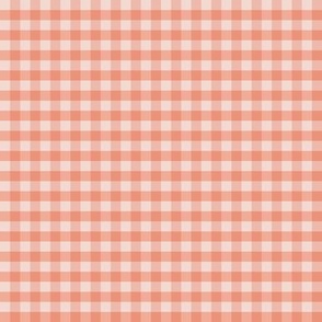 Peach Gingham