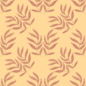 Warm textured ferns minimalist 