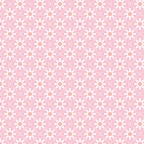 Spring Daisies (pink & peach) (extra small)