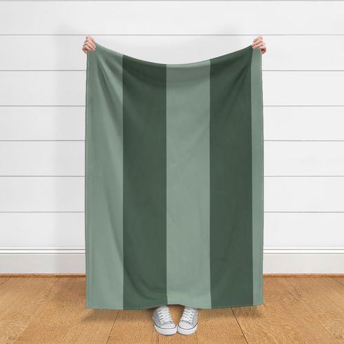 12" vertical monochromatic stripes in jade