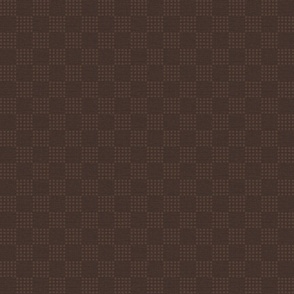 Checker Board dark brown dots