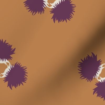 Thistle Flower Polkadots