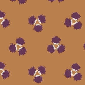 Thistle Flower Polkadots