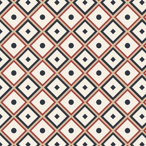 Modern Geometric Elegance - Abstract Diamond Pattern