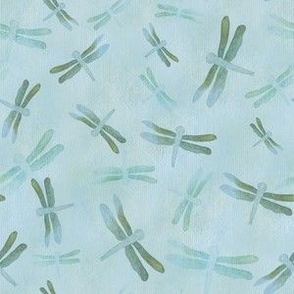 Dragonflies on blue (x small)