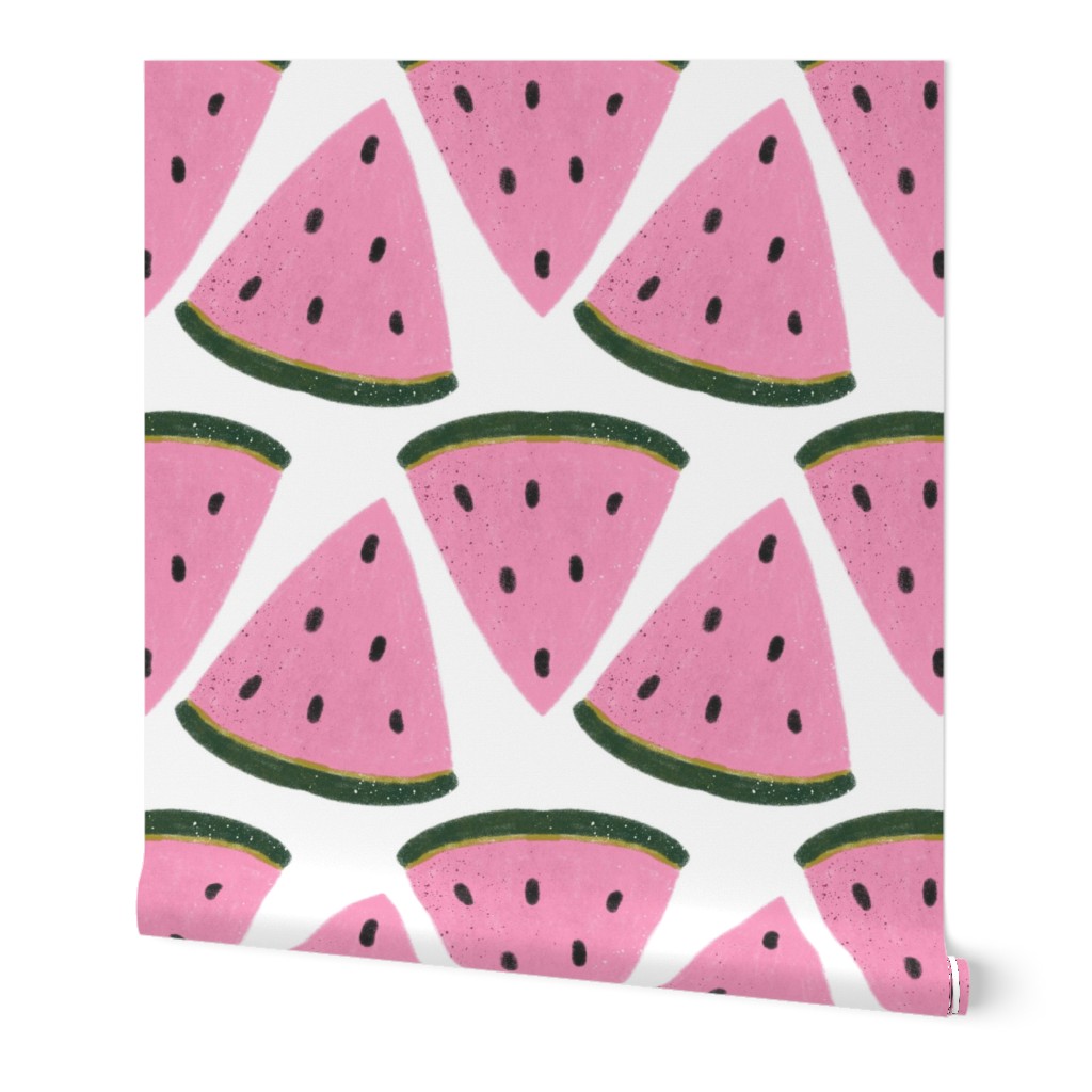 Watermelon slices - pink and white