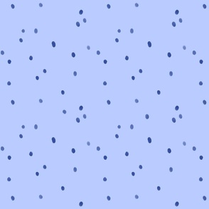 Blue watercolour dots