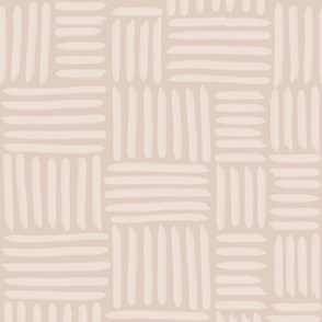 Brush Stroke Lines in Warm Beige and Dusty Pink