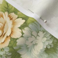 Historically Accurate Floral Bisque Damask