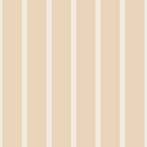 Japandi pinstripe in golden beige  off white hickory stripes