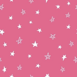 Medium: Stars White on Pink