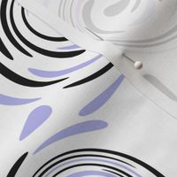 White and Purple Spiral Pattern
