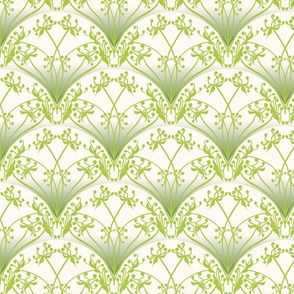  Anya Art Deco Arches (Small Scale) in the Lime Cordial Colour way from the Japanese Anemone Collection.