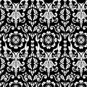 Black and White Damask Design