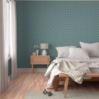 Teal Damask Wallpaper Design