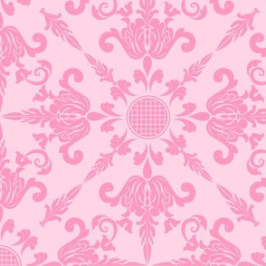 Pretty Pink Damask Design