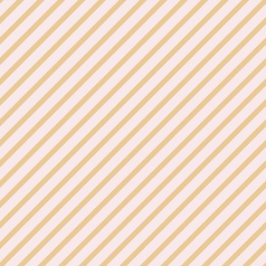 warm minimalism diagonal stripes l brass on blush pink