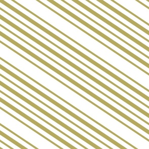 Diagonal Stripes in Wasabi Green on White 