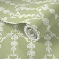 Pretty Green Damask Design