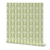 Pretty Green Damask Design